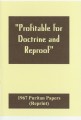 1967 - Profitable for Doctrine and Reproof