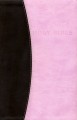 KJV Personal Size Giant Print Reference Bible (Chocolate/Pink)